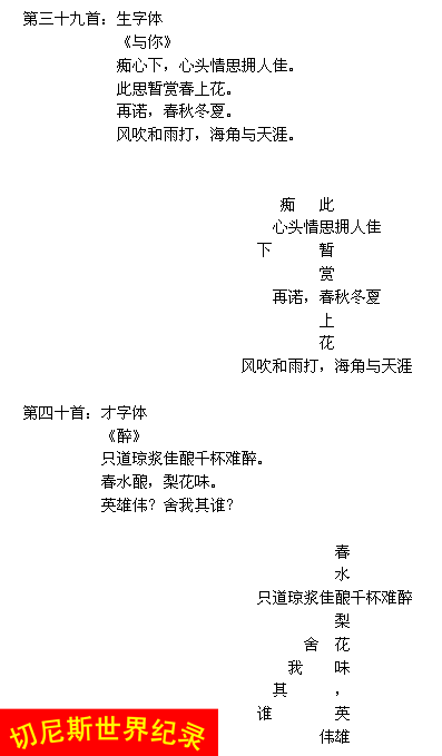 世界上自创怪题诗体式最多的人：王靖雷